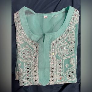 Brand new sea green colour kurta
